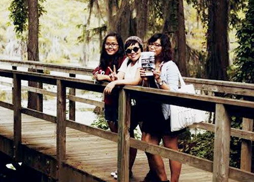Three girls from Da Nang drive across America in mid-January